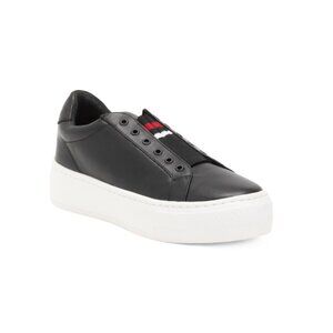 BIBI LOU Black Leather Fashion Sneakers